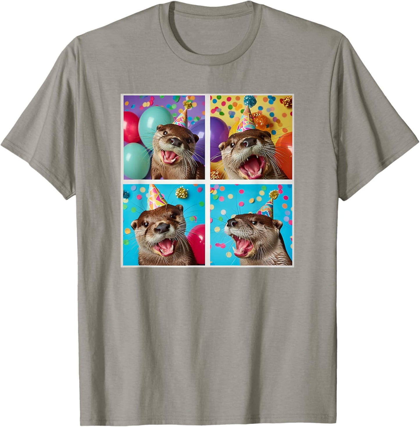 Sea Otter Lover Wildlife Animal Colorful Birthday Otter T-Shirt - T-Shirt | Sand