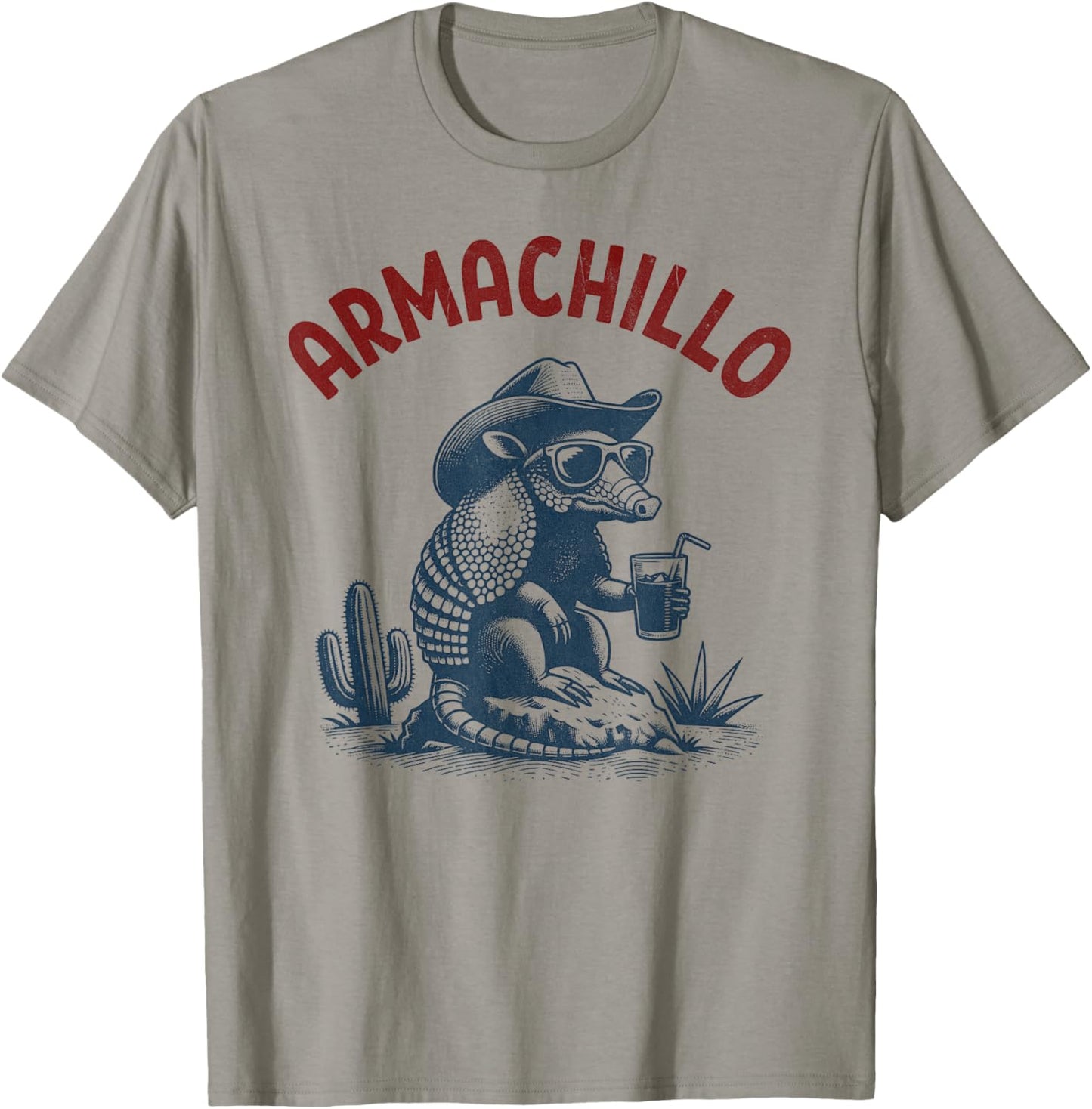 Armachillo - Funny Chilling Desert Armadillo T-Shirt - T-Shirt | Sand