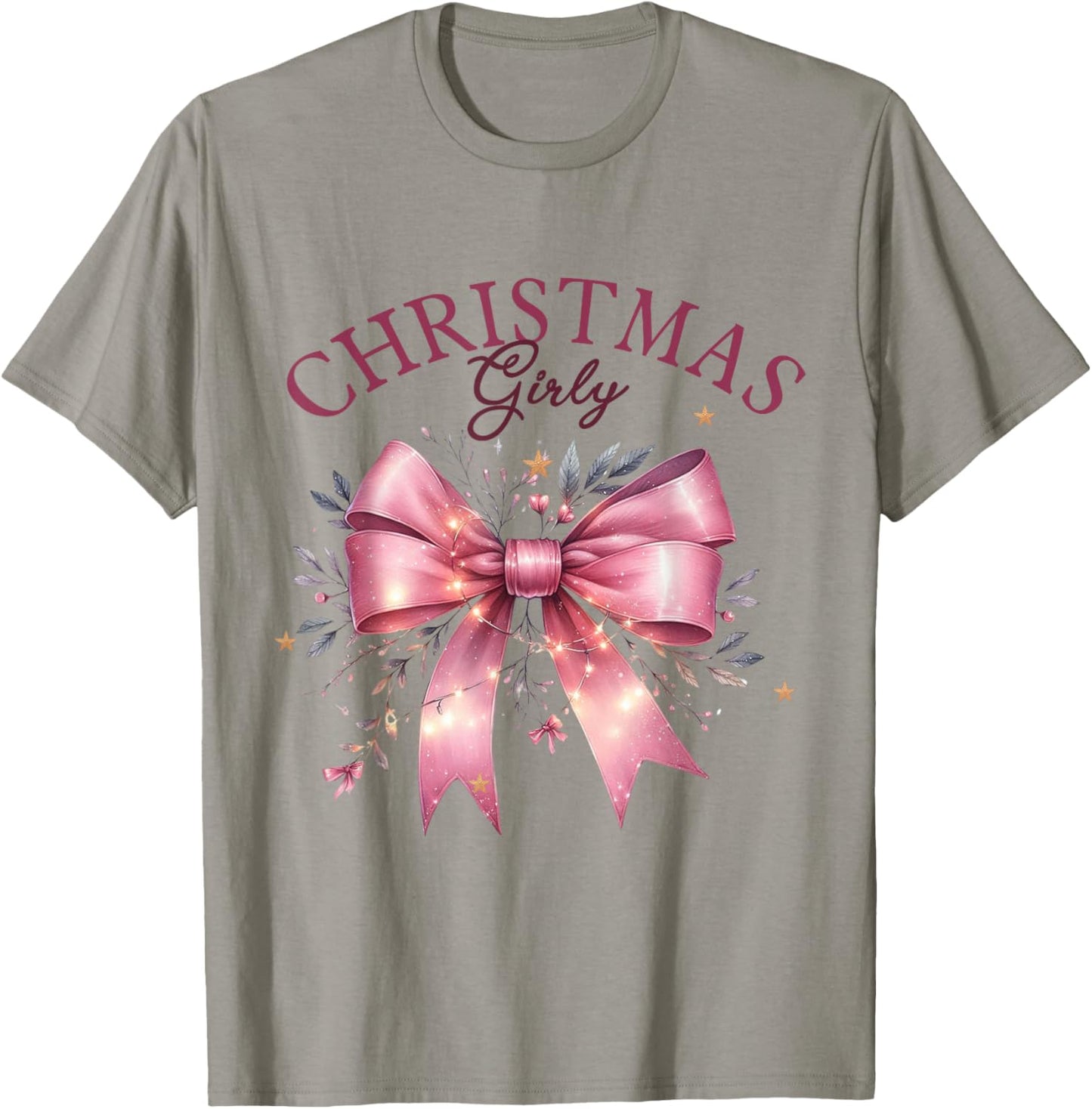 Christmas Girly Pink Christmas Girl Women T-Shirt - T-Shirt | Sand