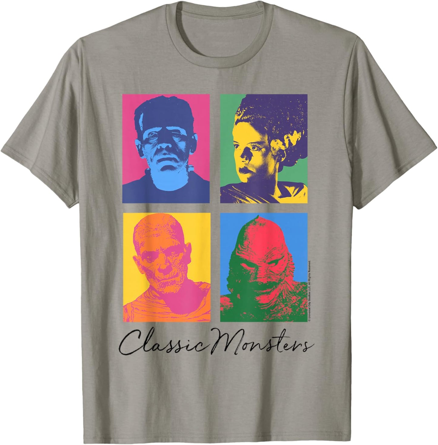 Universal Monsters Classic Monsters Box Up T-Shirt - T-Shirt | Sand