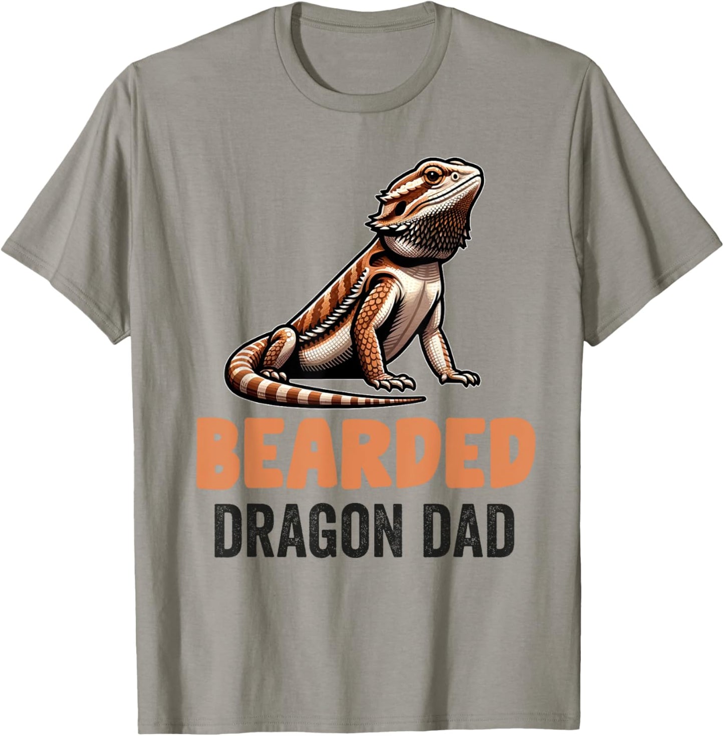 Bearded Dragon Men Women Girls Kids Pogona Lizard Reptile T-Shirt - T-Shirt | Sand