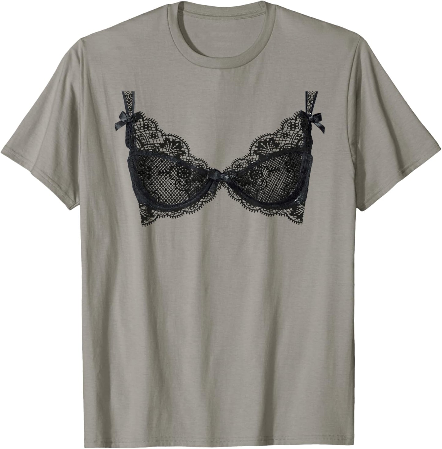 Lingerie Graphic Corset Bustier Bra Trendy Cute Sexy Fun T-Shirt - T-Shirt | Sand