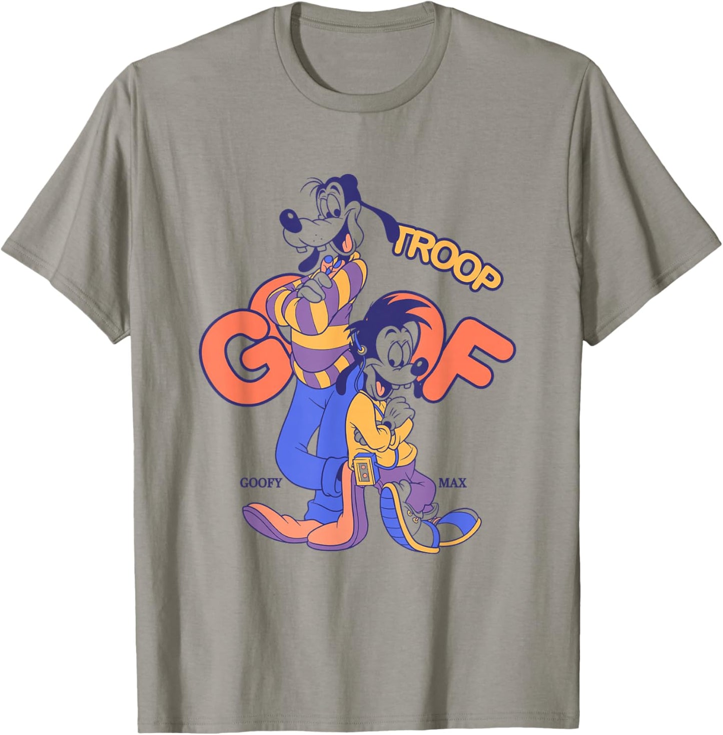Disney A Goofy Movie Goof Troop Best Duo Big Chest Poster T-Shirt - T-Shirt | Sand