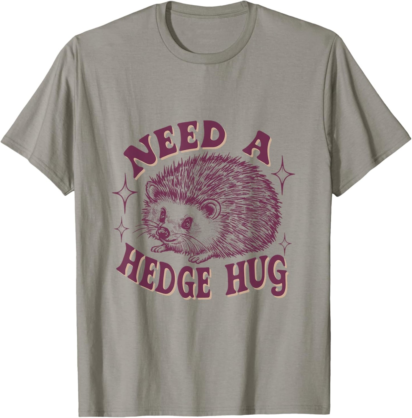 Sarcastic Hedgehog T-Shirt - T-Shirt | Sand