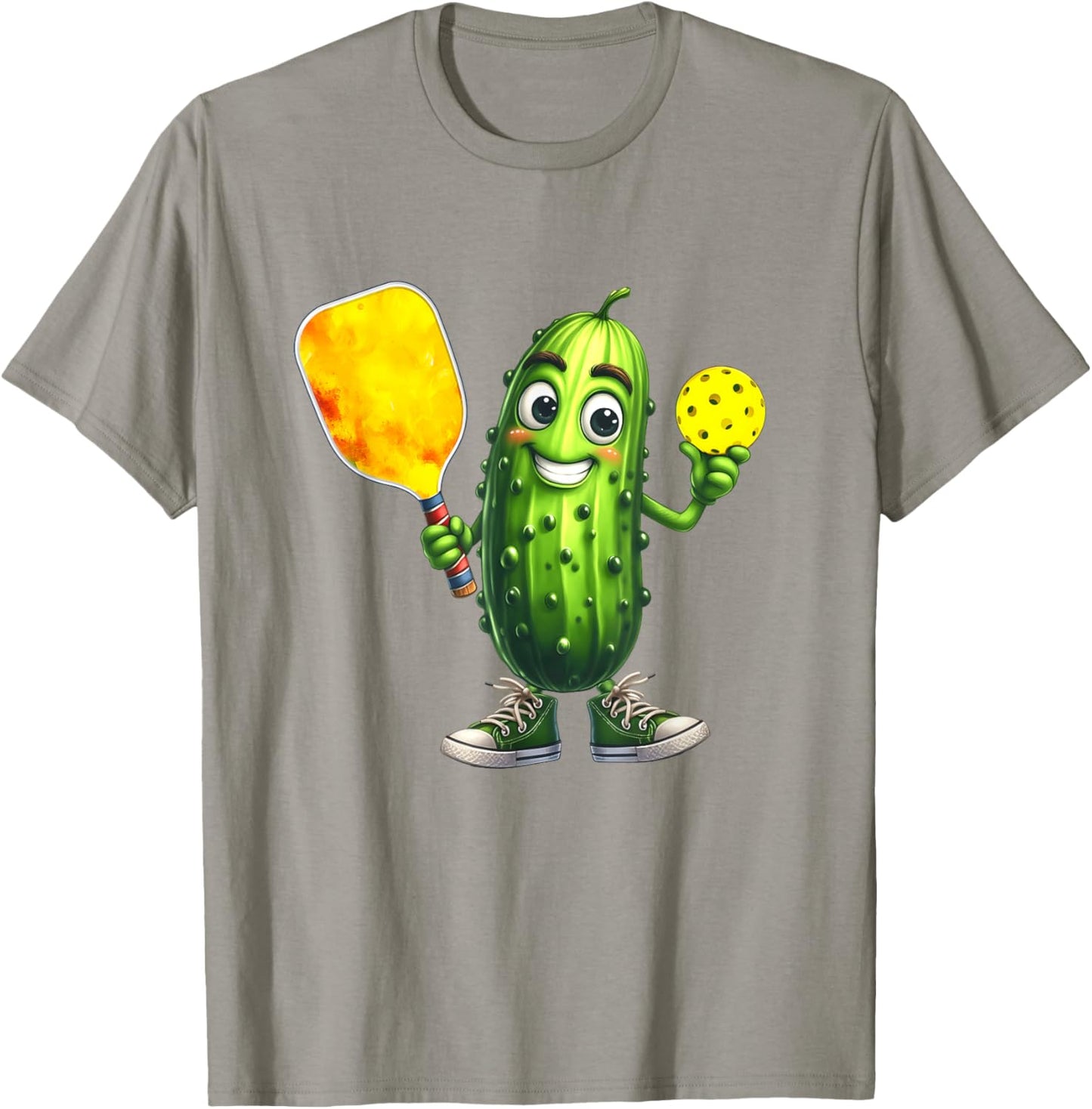 Best Pickle Art Women Kids Dill Pickle Ball Novelty T-Shirt - T-Shirt | Sand