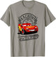 Disney Pixar Cars Lightning McQueen Kachow! Retro Shot T-Shirt - T-Shirt | Sand