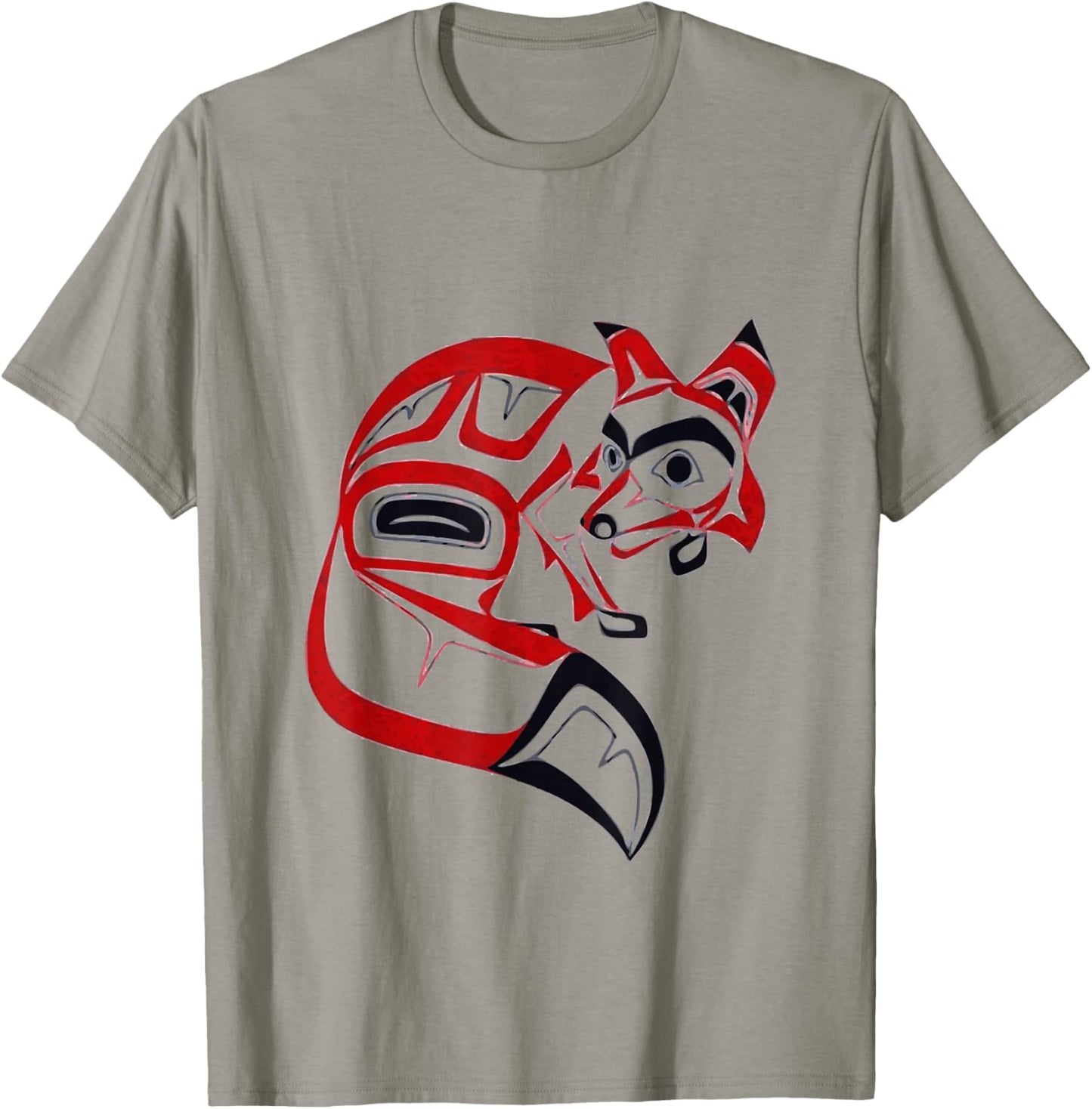 Pacific Northwest tribe art Tribal Fox Totem Foxes Art T-Shirt - T-Shirt | Sand