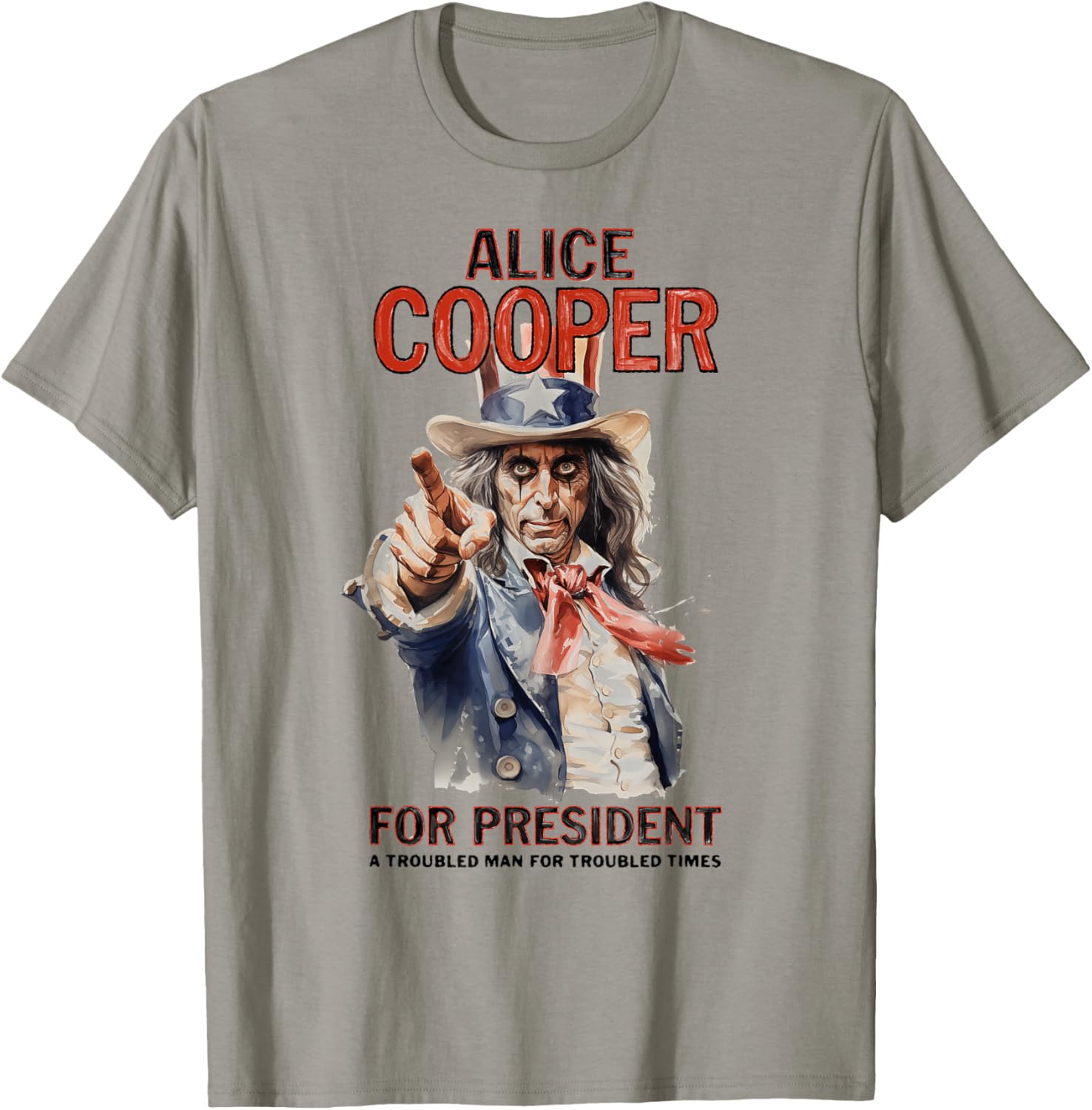 Alice Cooper – Presidential Portrait T-Shirt - T-Shirt | Sand