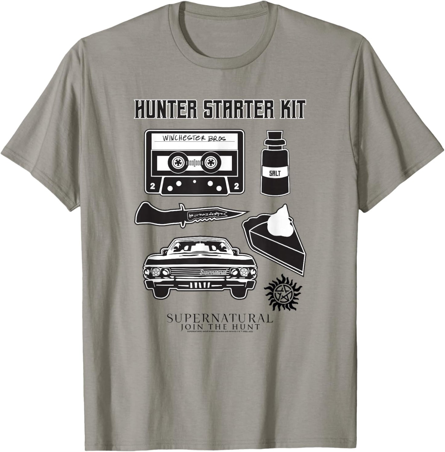 Supernatural Hunter Starter Kit Join The Hunt Icons T-Shirt - T-Shirt | Sand