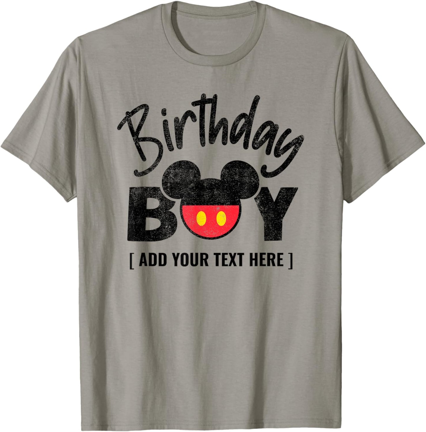 Disney Mickey And Friends Birthday Boy Customized Retro T-Shirt - T-Shirt | Sand