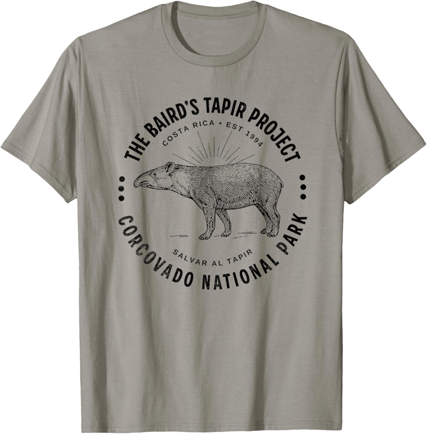 Save the Tapir Corcovado National Park Costa Rica Tapir T-Shirt - T-Shirt | Sand