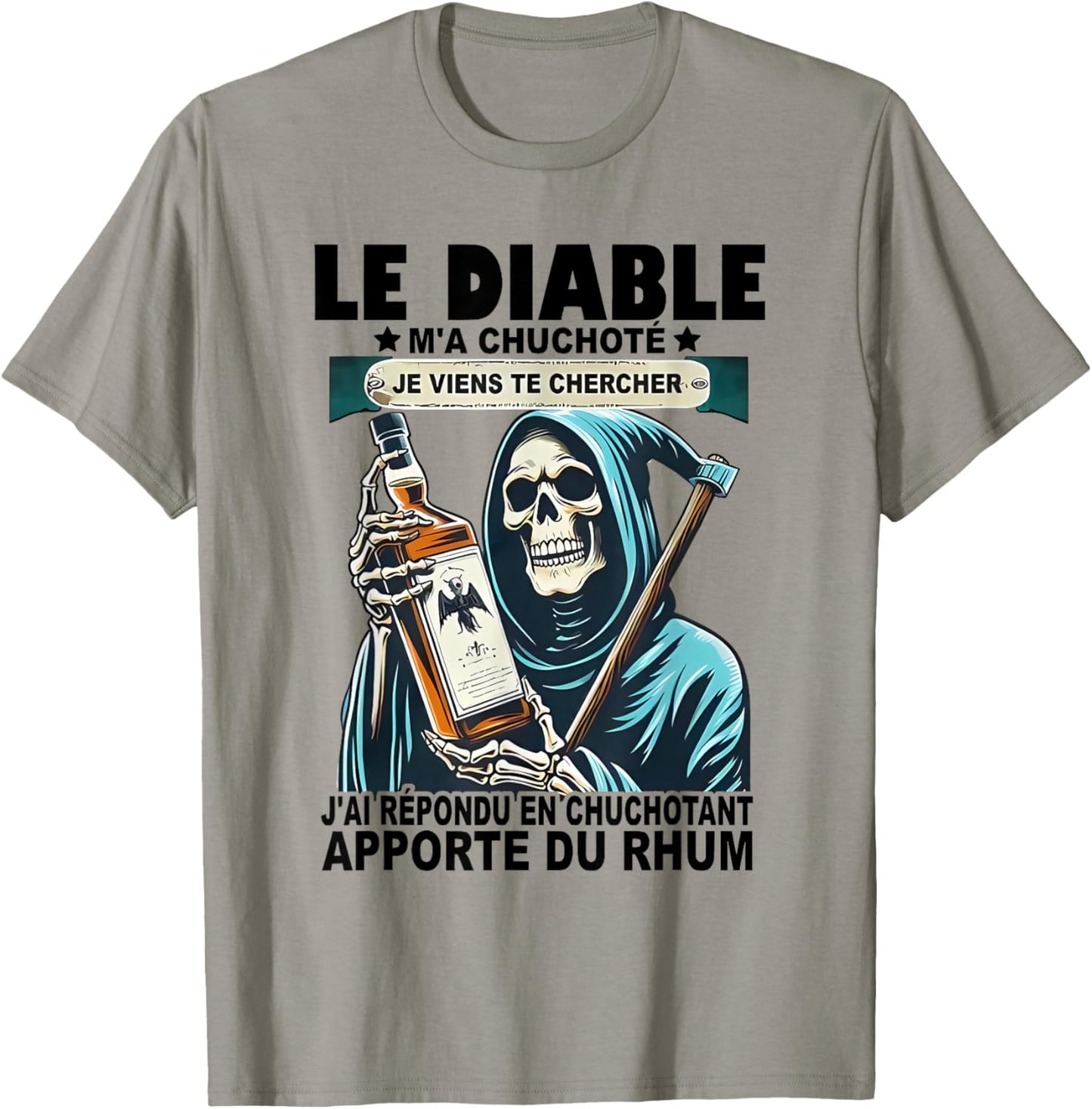 le diable a whisper je viens vous vous vous répondu , grey, S T-Shirt - T-Shirt | Sand