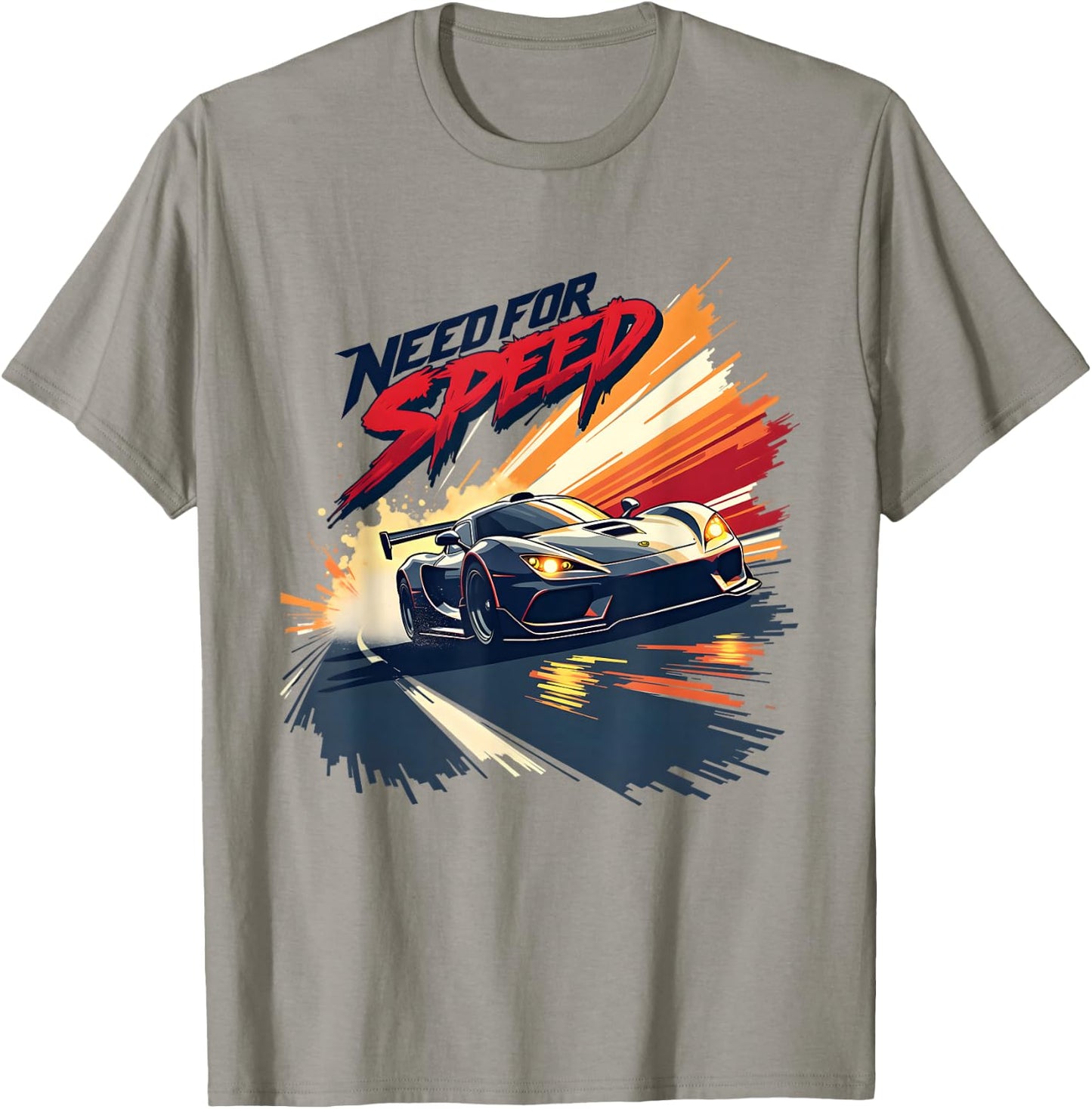 Need for Speed High-Octane Racing Graphic Design T-Shirt - T-Shirt | Sand