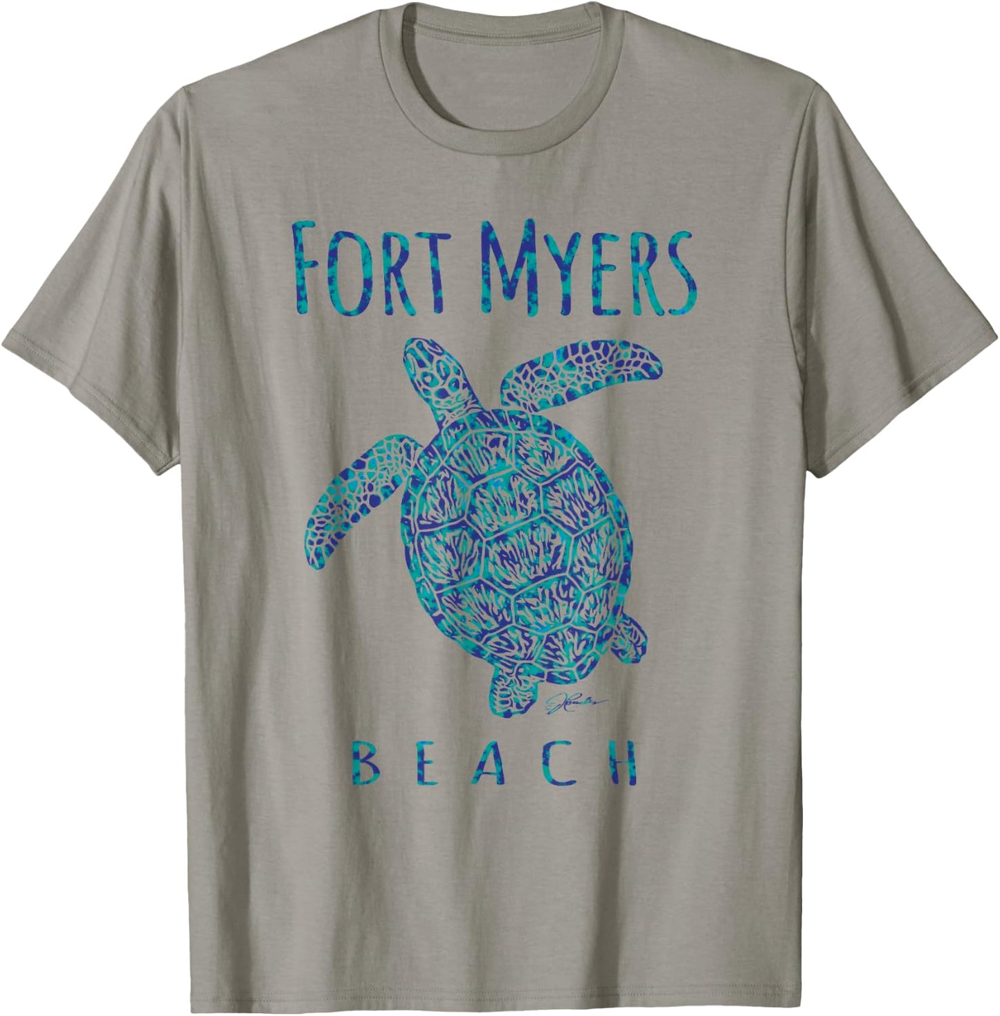 JCombs: Fort Myers Beach, FL, Sea Turtle, Beach Men Women Kids T-Shirt - T-Shirt | Sand