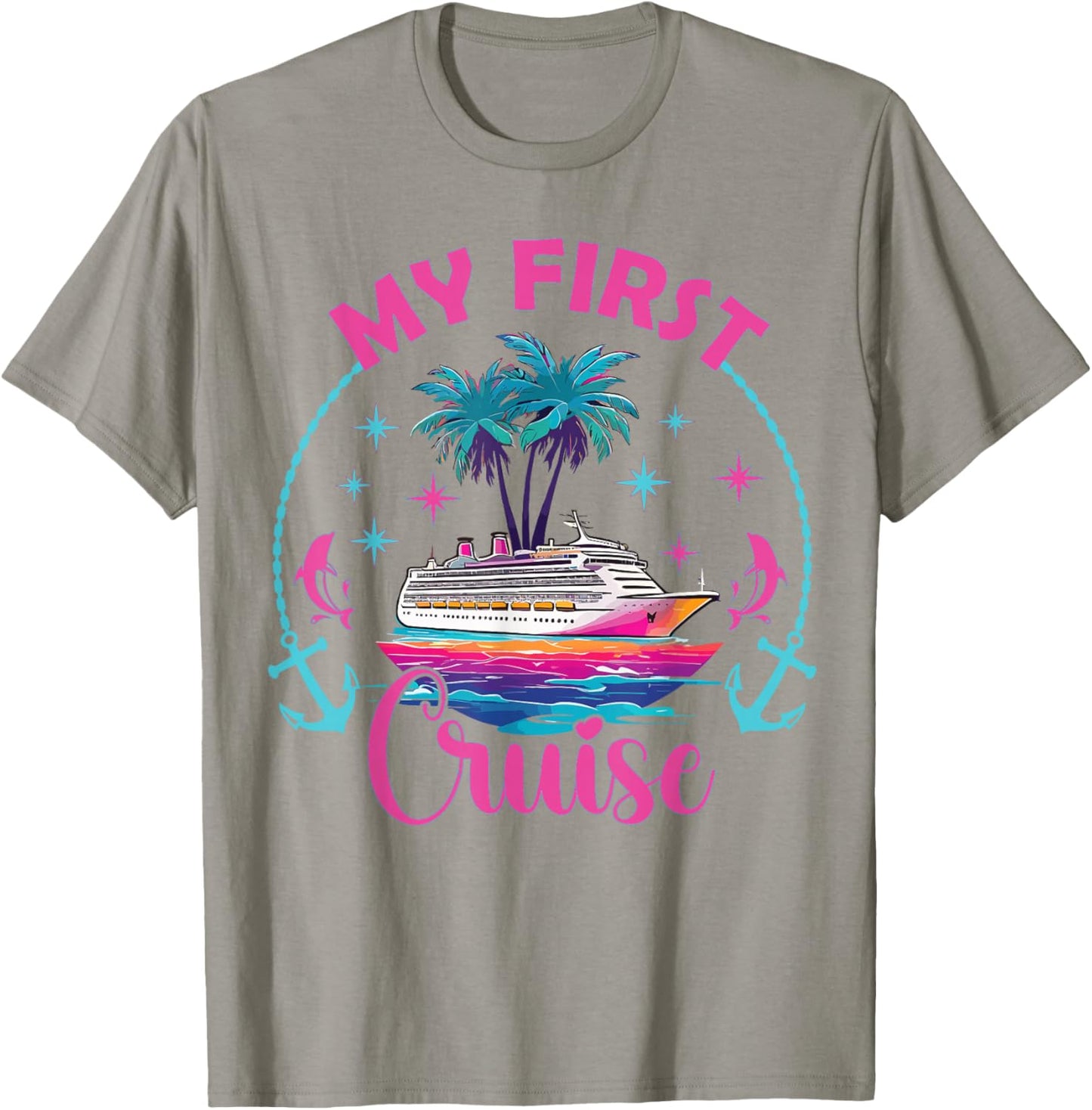 My First Cruise Matching Family Cruise Ship Primer T-Shirt - T-Shirt | Sand