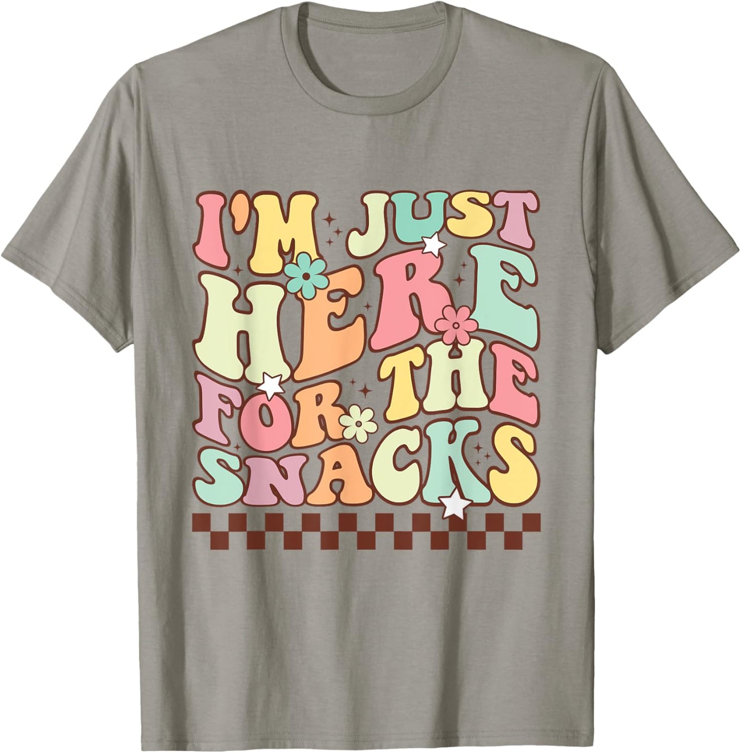 I'm Just Here For The Snacks Funny Football Men T-Shirt - T-Shirt | Sand