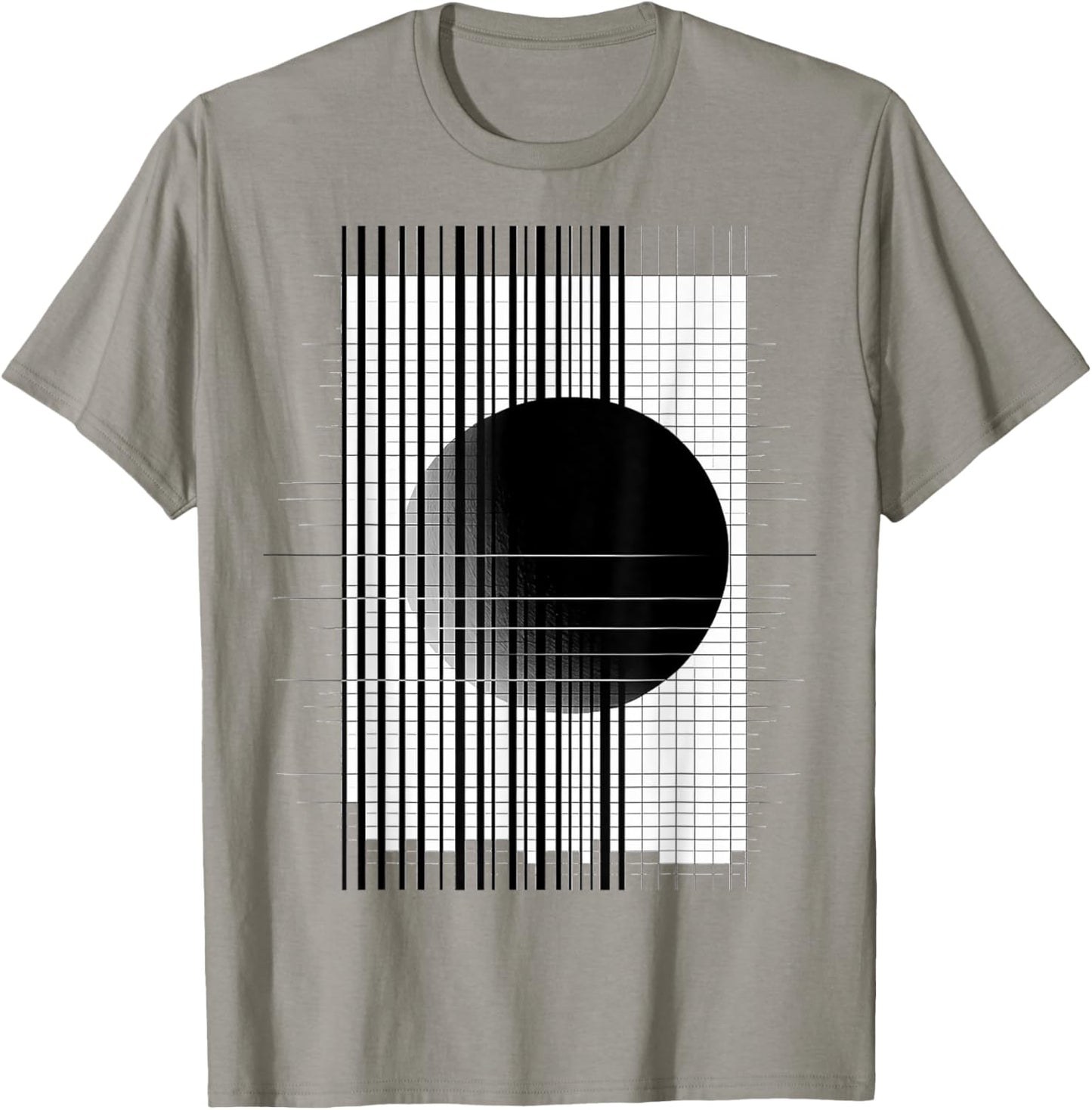 Moon Geometric Art Abstract Illustration Graphic Moon T-Shirt - T-Shirt | Sand