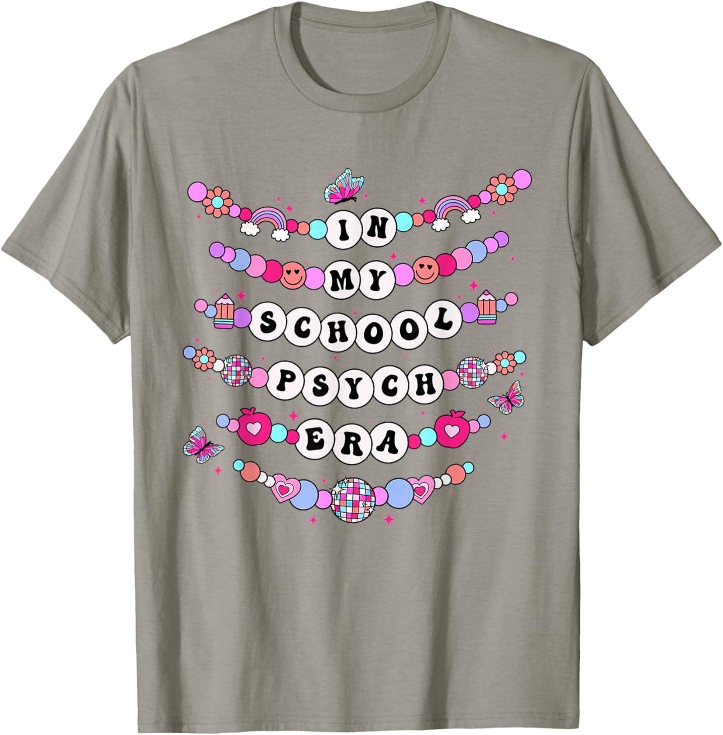 Women In My School Psych Era Retro School Psychologist T-Shirt - T-Shirt | Sand