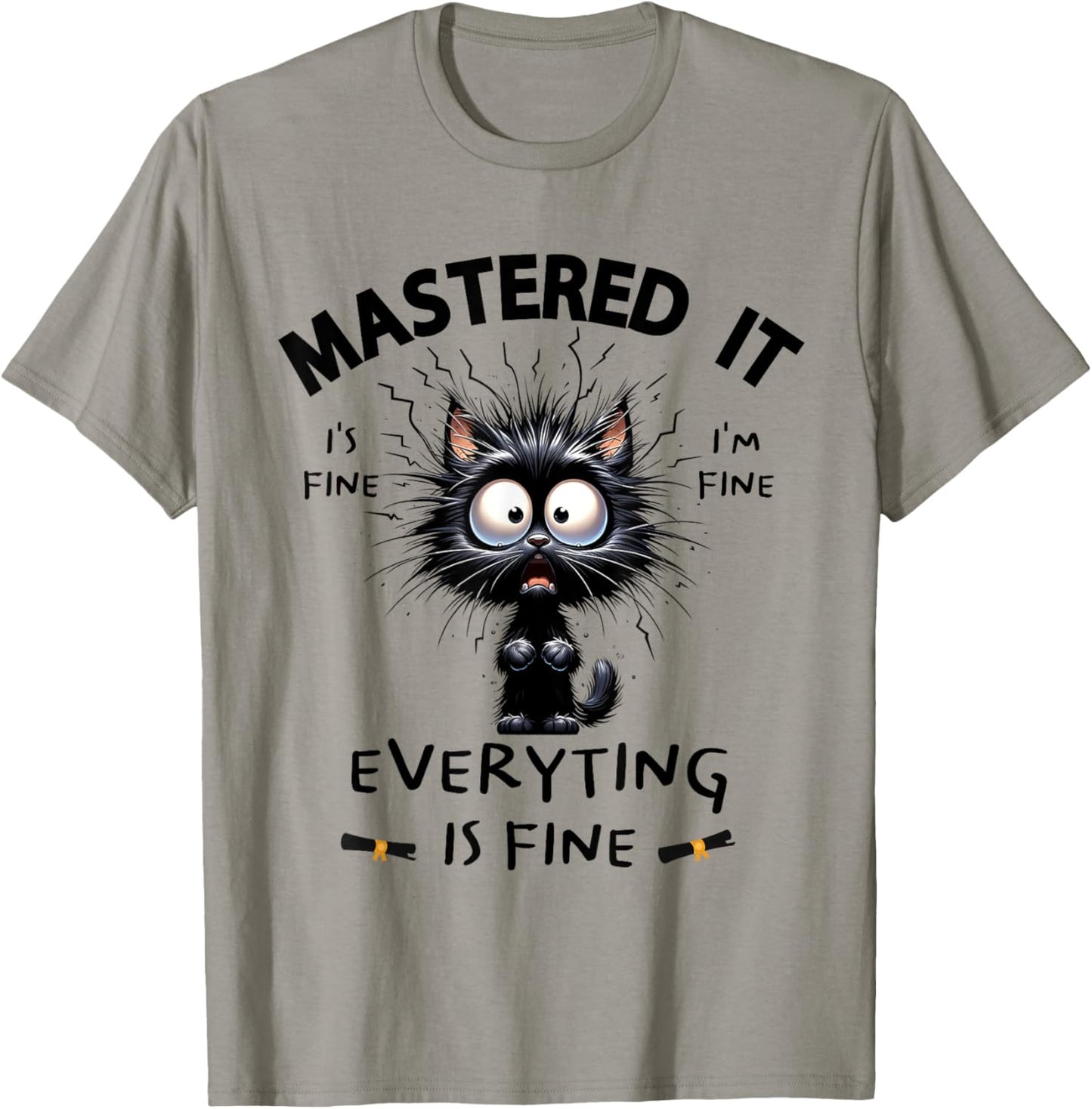 Masters Mastered It Funny Graduate Master Degree Graduation T-Shirt - T-Shirt | Sand