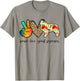 Peace Love Great Pyrenees Funny For Dog Lover T-Shirt - T-Shirt | Sand