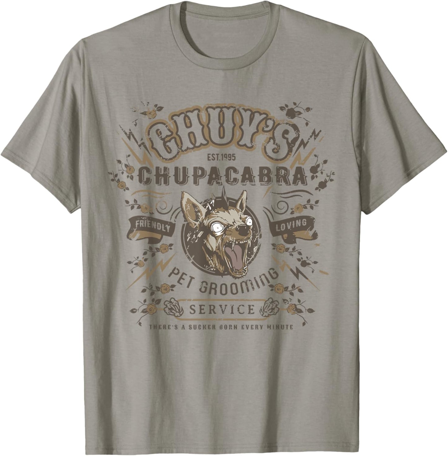 El Chupacabra Gift Shirts & -Adults, Kids Grey Small T-Shirt - T-Shirt | Sand