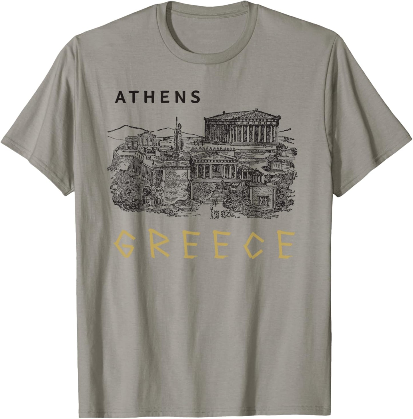 Athens Greece Greek Language enthusiasts vacation to Greece T-Shirt - T-Shirt | Sand