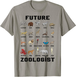 Kids Future Zoologist Funny Birthday T Shirt T-Shirt - T-Shirt | Sand