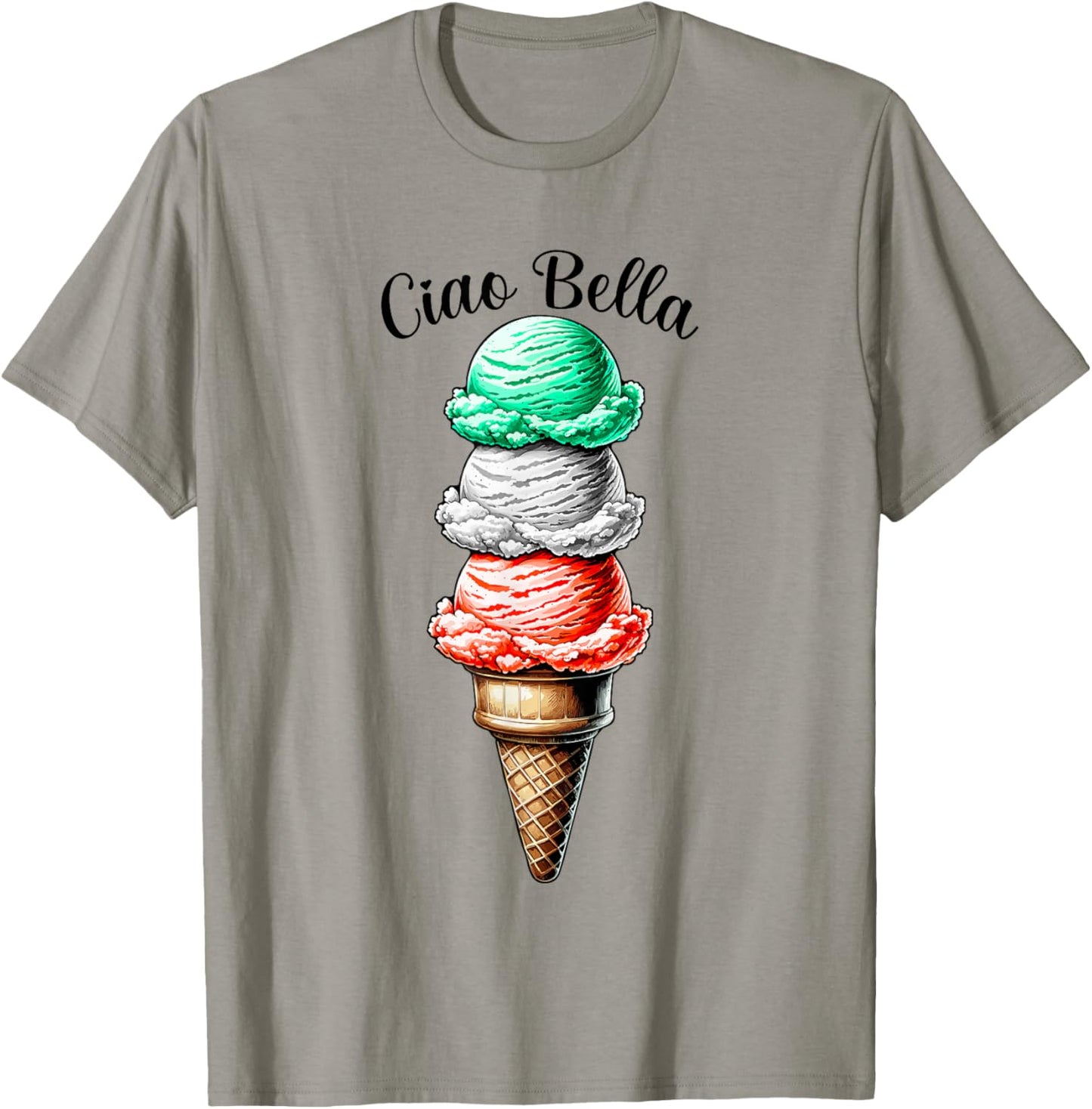 Italian Ice Cream Ciao Bella T-Shirt - T-Shirt | Sand