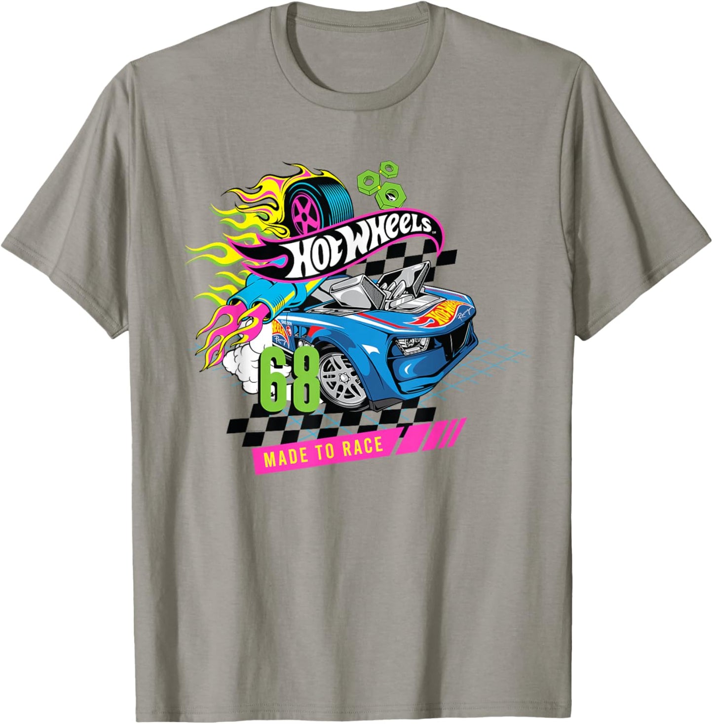 Hot Wheels Hyper Garage Made to Race T-Shirt - T-Shirt | Sand