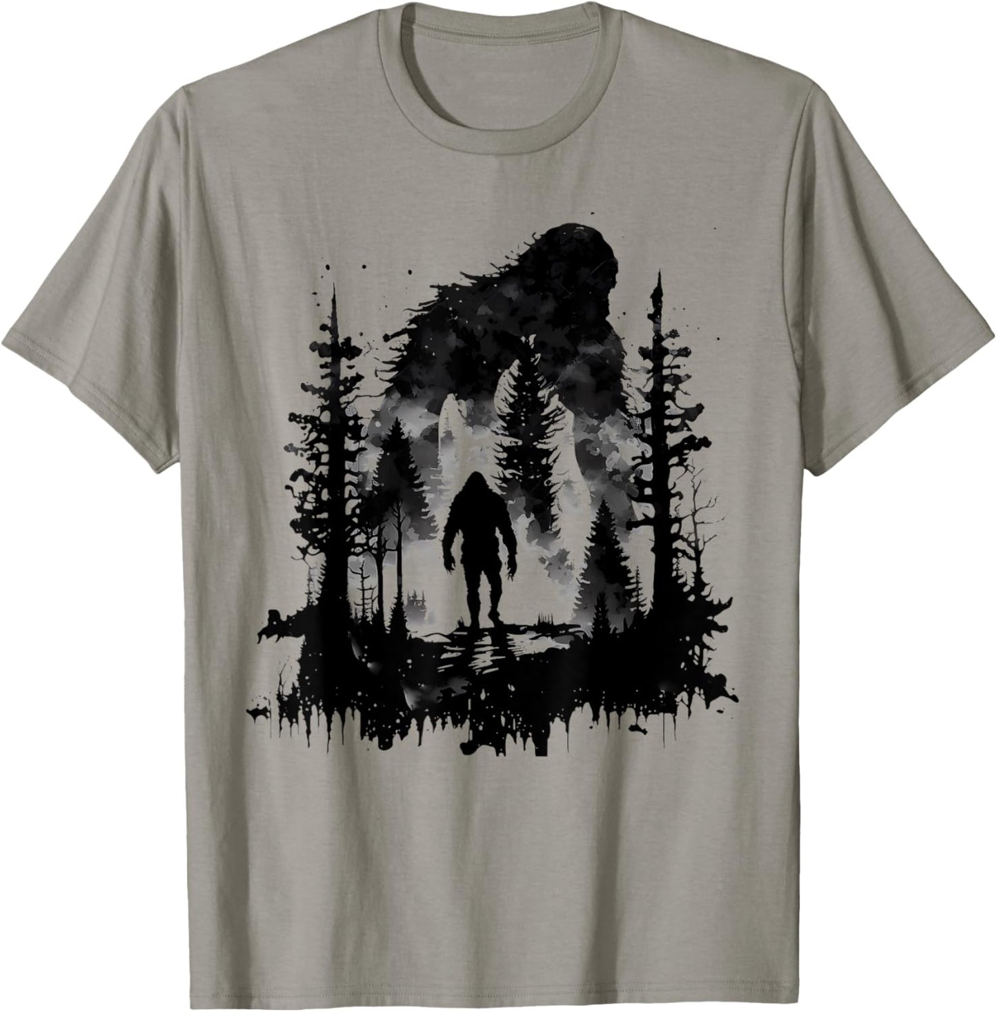 Bigfoot Sasquatch In The Forest Women Kids T-Shirt - T-Shirt | Sand