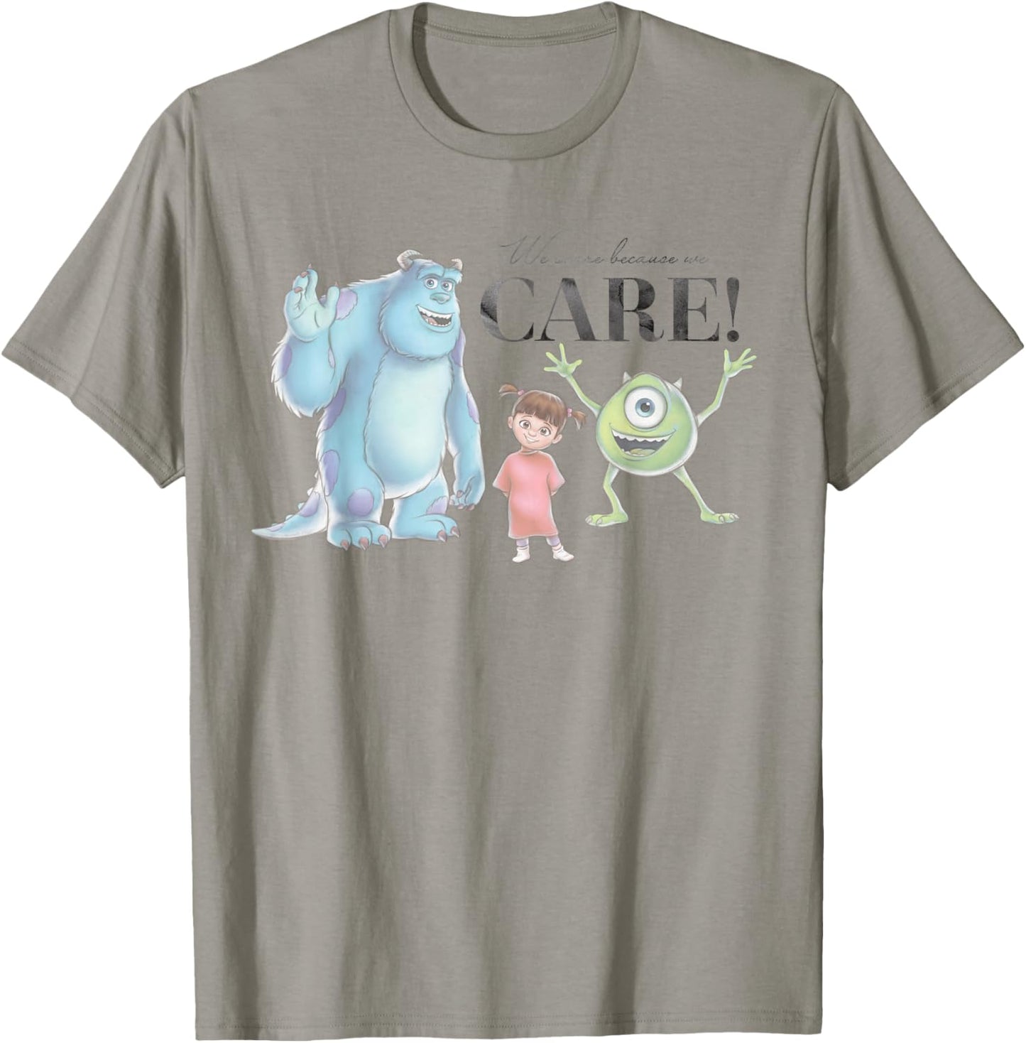 Disney 100 and Pixar's Monsters Inc We Scare Because We Care T-Shirt - T-Shirt | Sand
