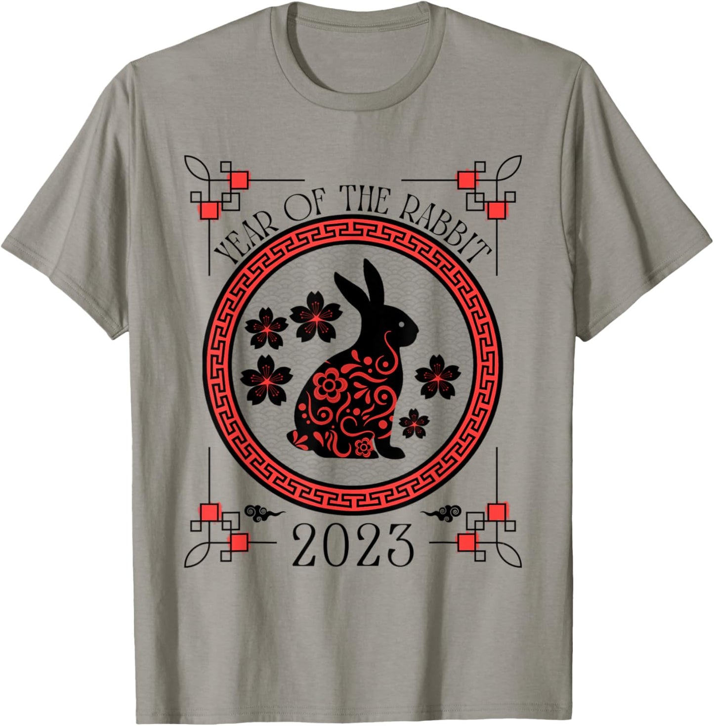 Chinese Happy New Year Of The Rabbit 2023 T-Shirt - T-Shirt | Sand
