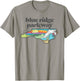 Blue Ridge Parkway North Carolina Retro Nature T-Shirt - T-Shirt | Sand