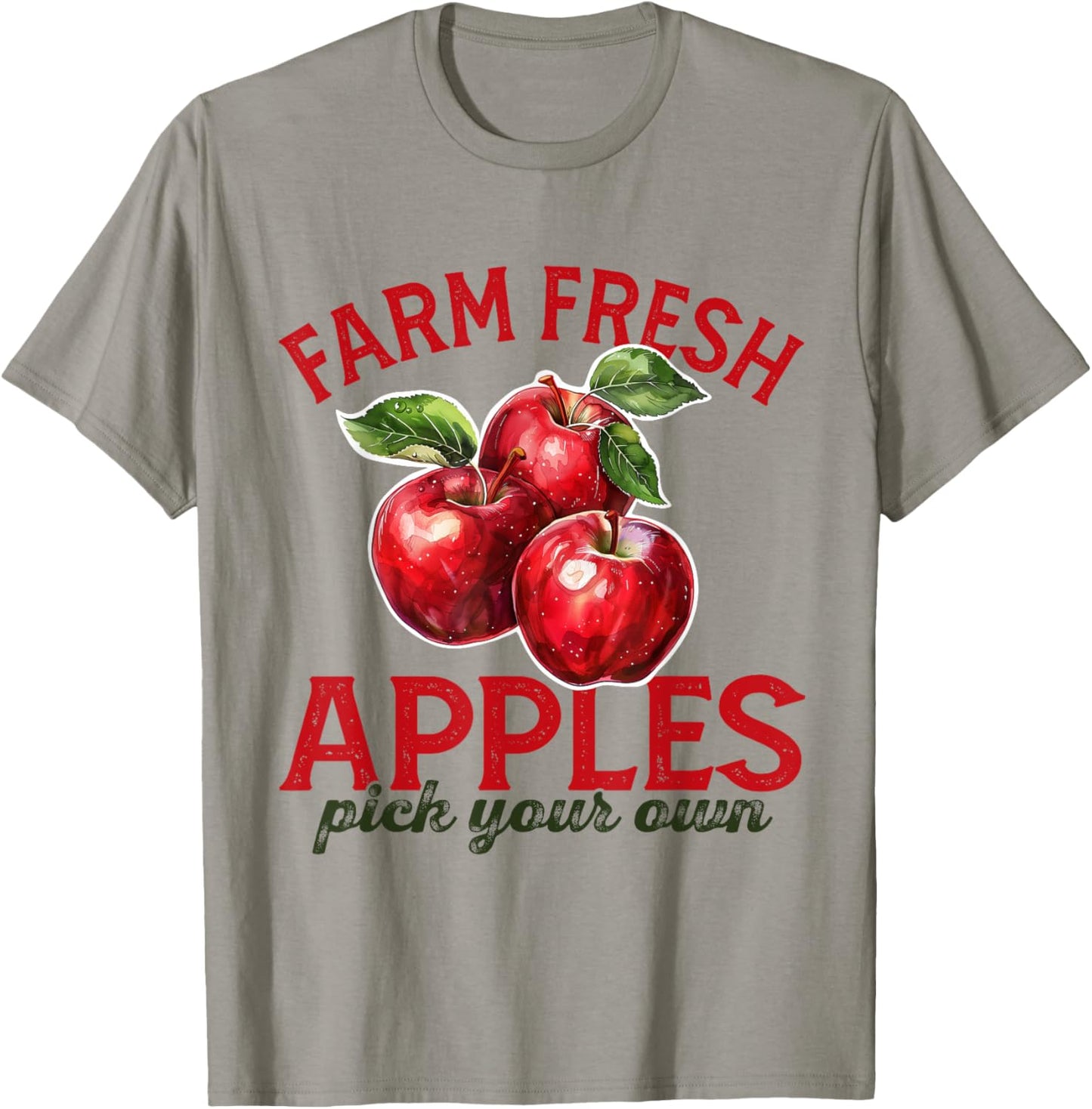 Apple Picking Farm Fresh Apples Farmer Apple Orchard Harvest T-Shirt - T-Shirt | Sand