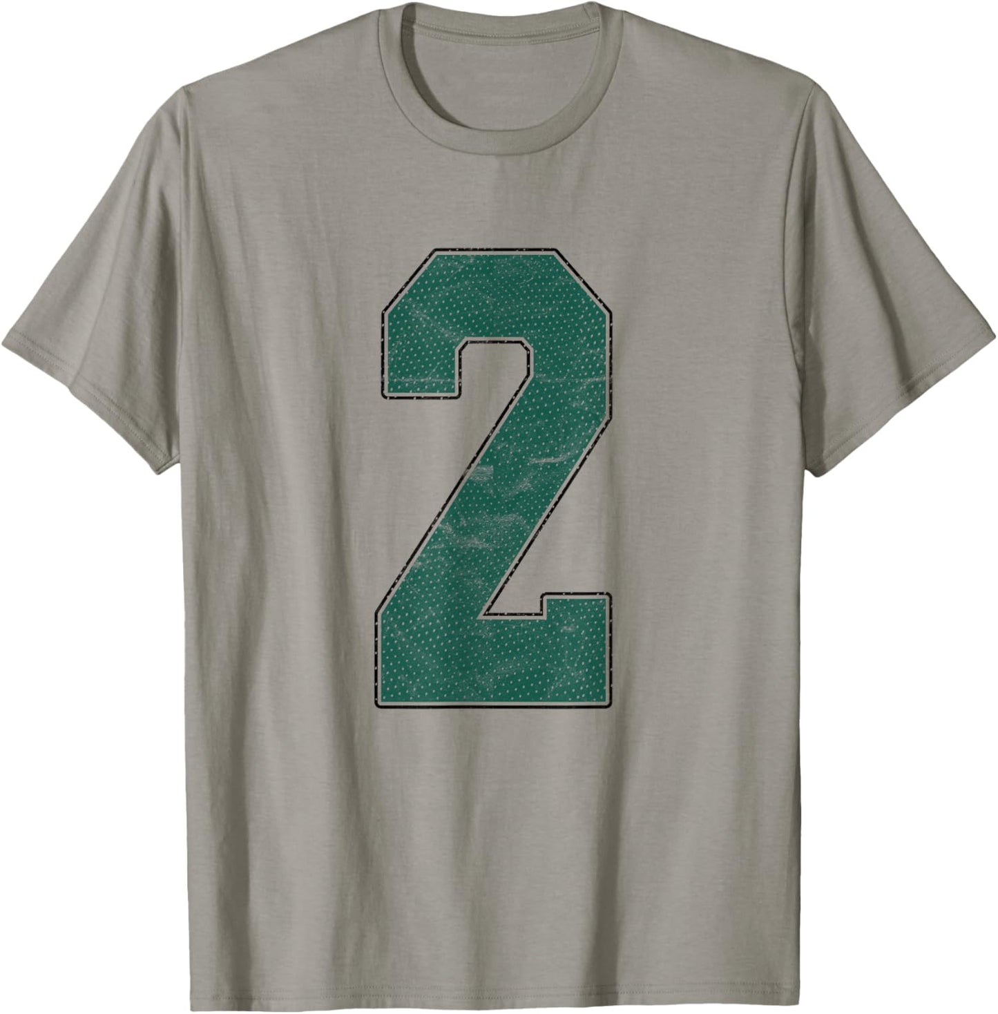 Number 2 Numbered Uniform Sports Team Jersey 2nd Birthday T-Shirt - T-Shirt | Sand
