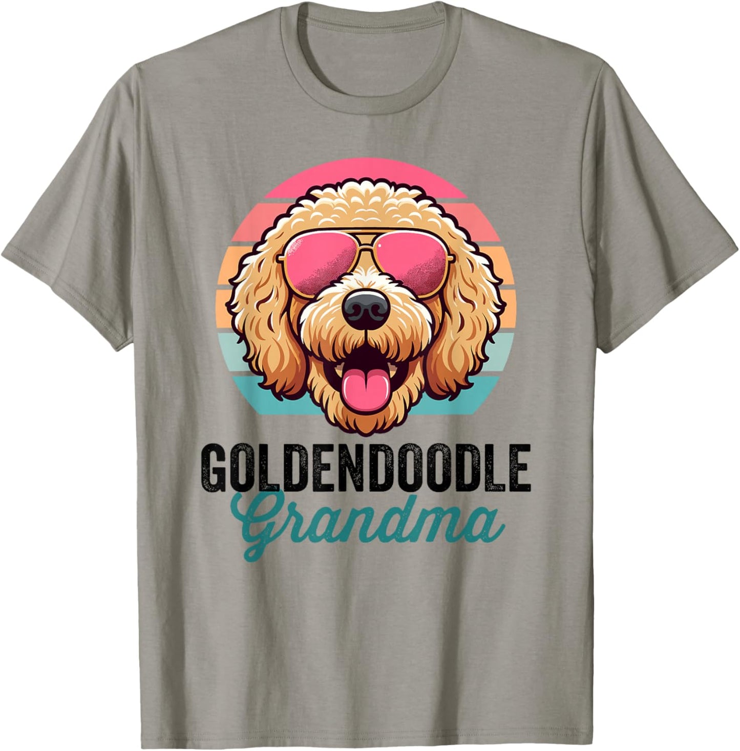 Golden Doodle Dog, Nana, Goldendoodle Grandma T-Shirt - T-Shirt | Sand
