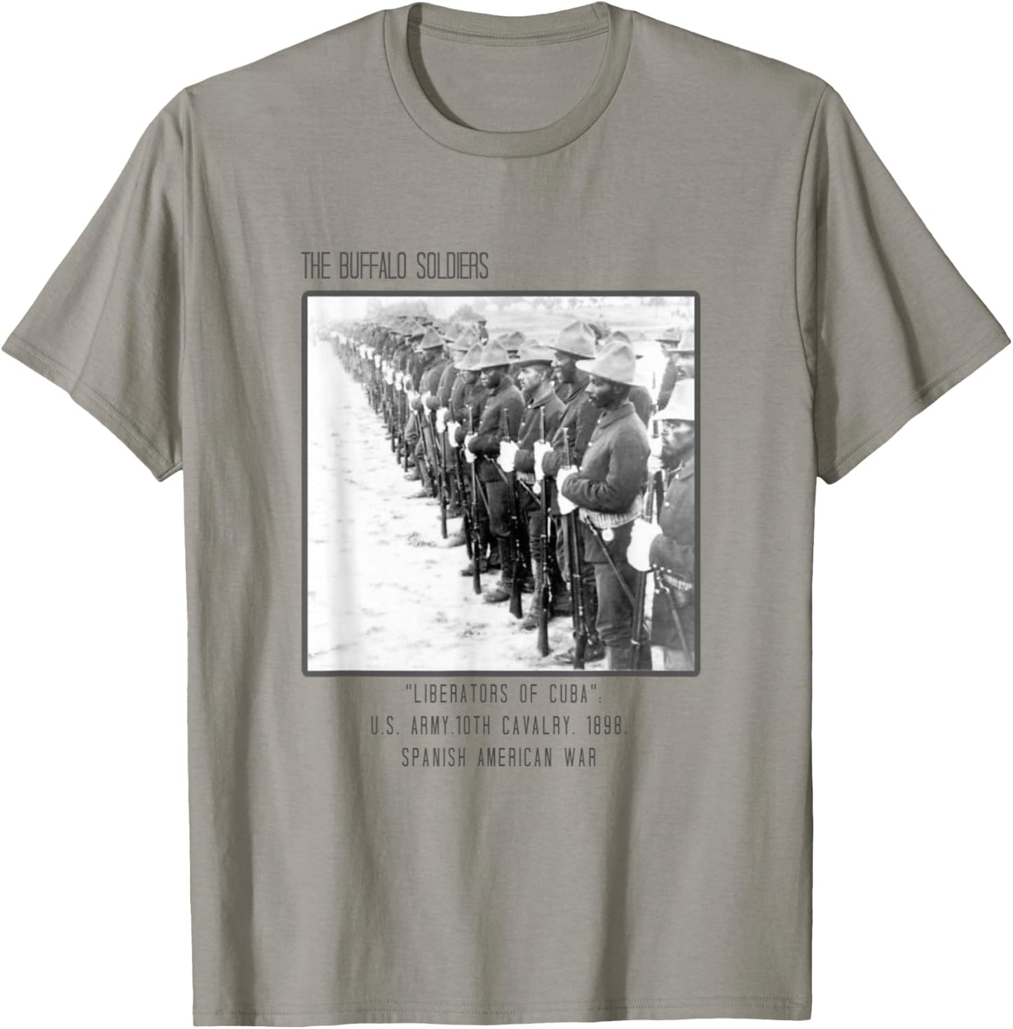 The Buffalo Soldiers Army Liberators of Cuba T-Shirt - T-Shirt | Sand