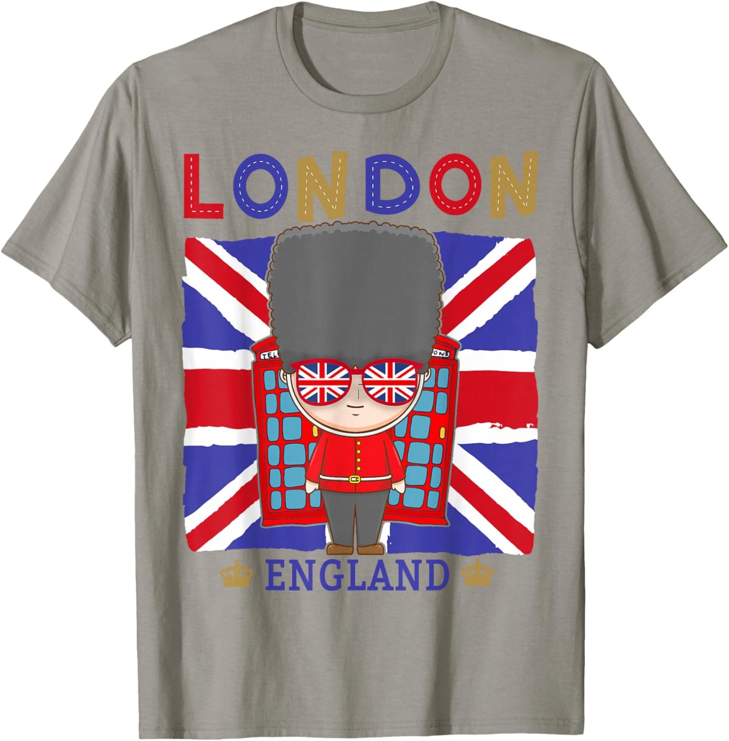 London Souvenirs Idea for Kids & English British Memorabilia T-Shirt - T-Shirt | Sand