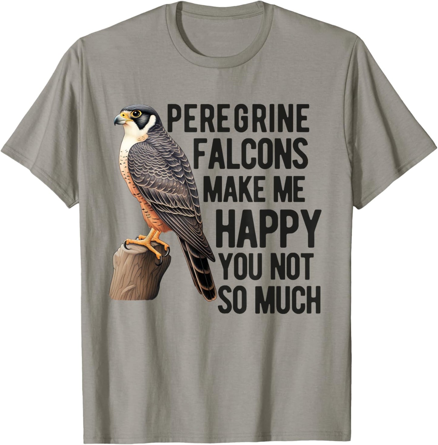 Peregrine Falcon Men Women Falconer Falconry BirdWatching T-Shirt - T-Shirt | Sand