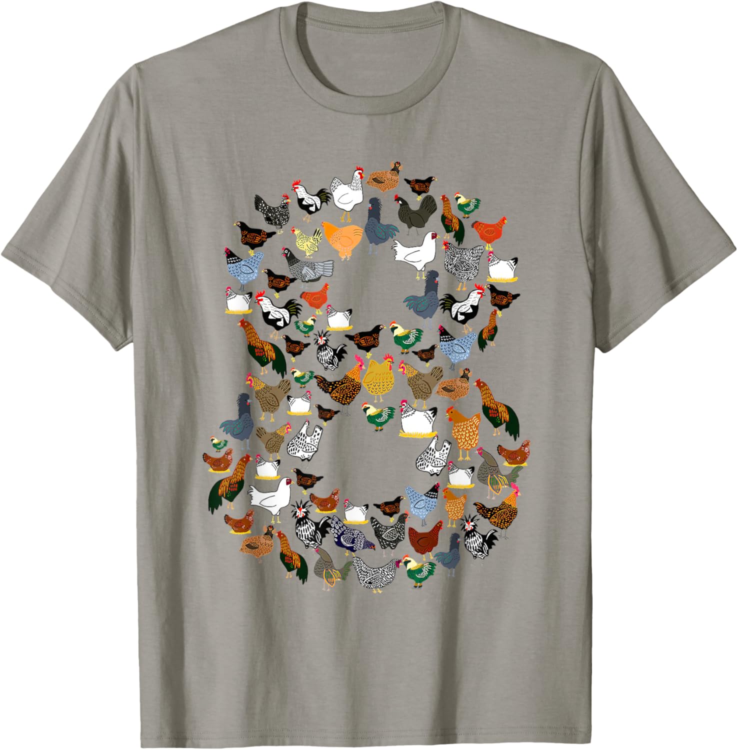 8th Birthday Outfit Girl Boy Eight Year Old Farm Chicken T-Shirt - T-Shirt | Sand