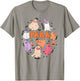 Groovy PARA Ghosts Retro Parapro Halloween Paraprofessional T-Shirt - T-Shirt | Sand