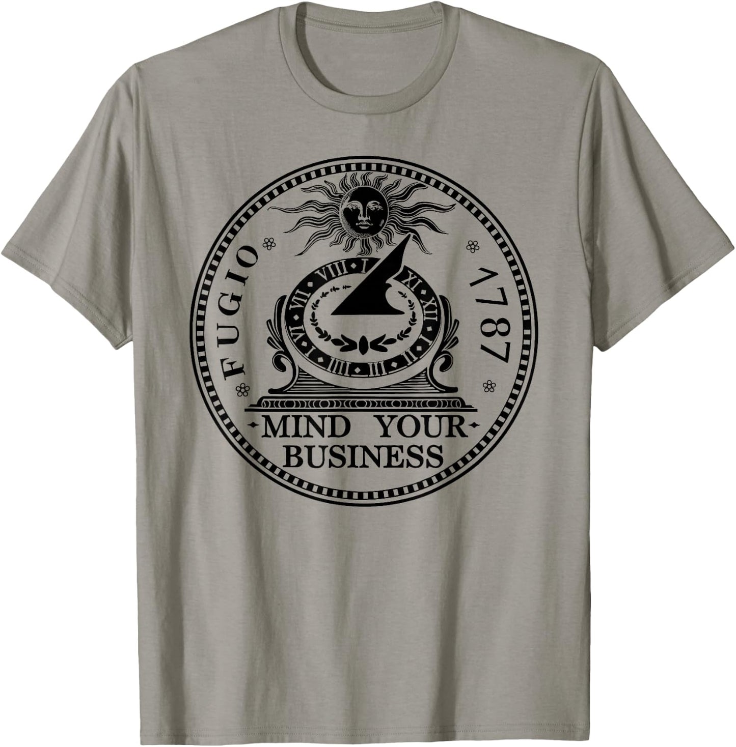Fugio 1787 Cent Coin Mind Your Business United States Money T-Shirt - T-Shirt | Sand