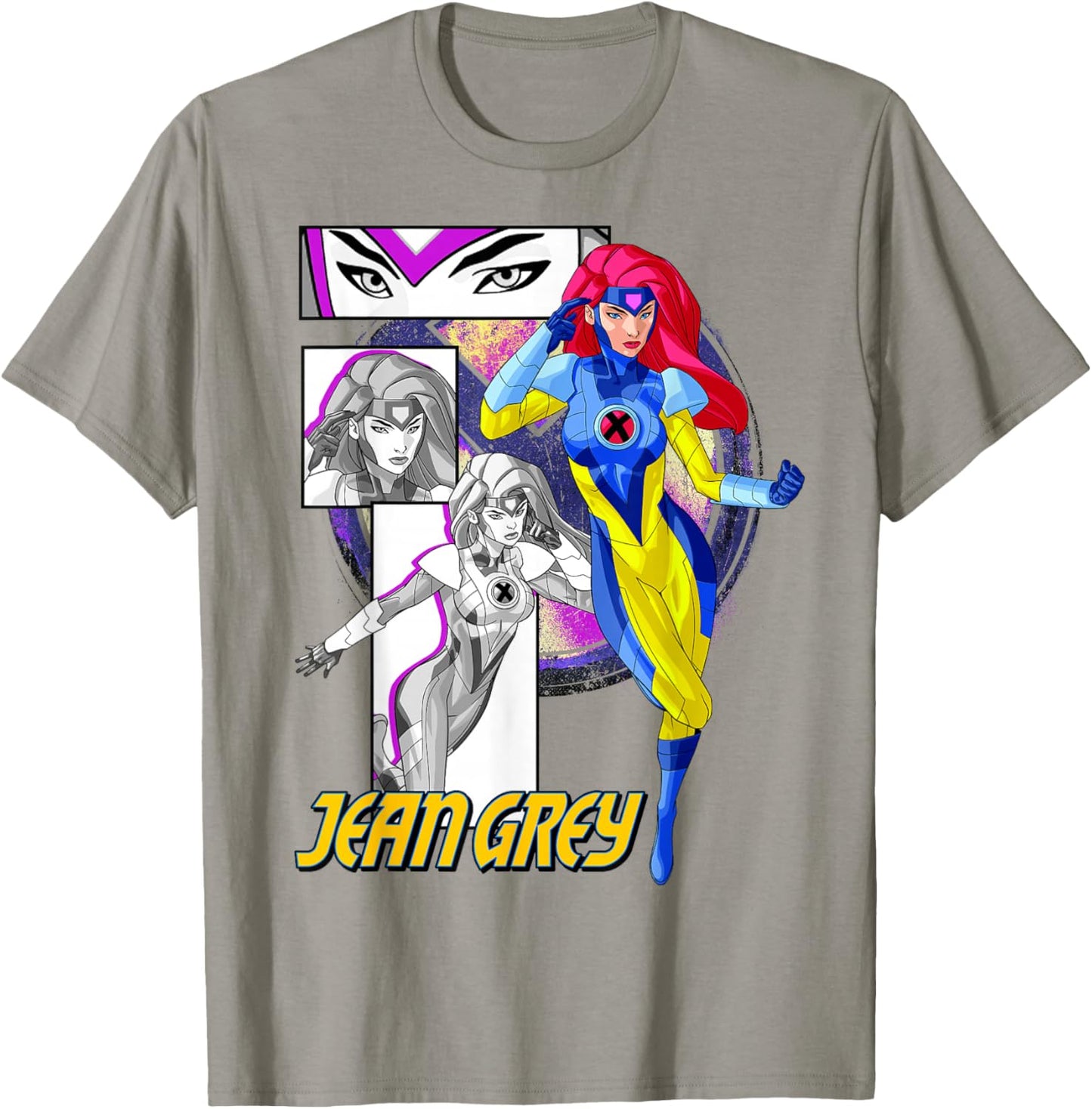 Marvel X-Men Jean Grey Collage Panel Logo T-Shirt - T-Shirt | Sand
