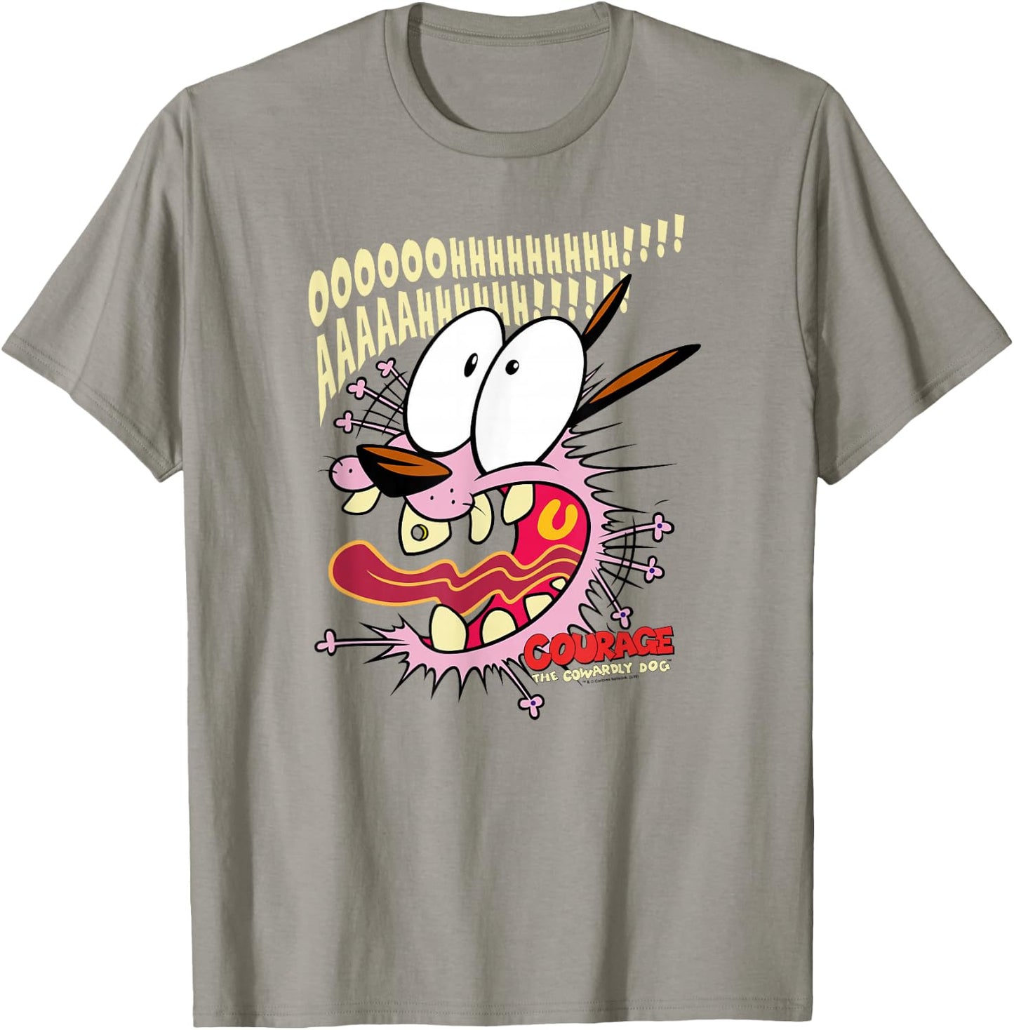 Courage The Cowardly Dog Scaredy Dog T-Shirt - T-Shirt | Sand