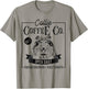 Retro Rough Collie Coffee Funny Dog Mom Coffee Lover Women Girls Kids T-Shirt - T-Shirt | Sand