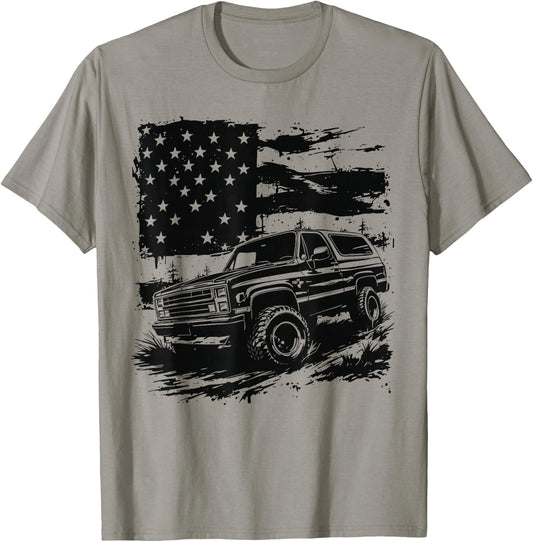 73-91 K5 Blaze Second Generation Patriotic USA Flag K5 T-Shirt - T-Shirt | Sand
