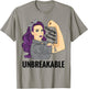 Pituitary Tumor Warrior Unbreakable Gland Awareness T-Shirt - T-Shirt | Sand