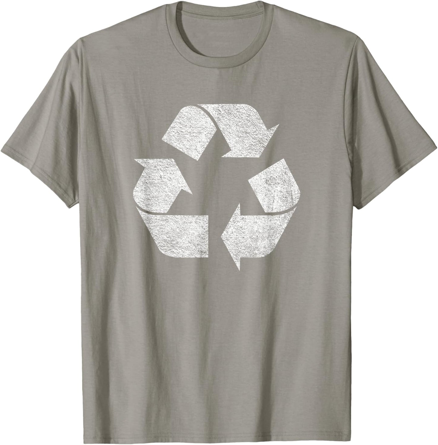 Recycle Symbol Logo Earth Day Green Deal Climate Change T-Shirt - T-Shirt | Sand