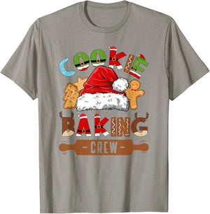 Cookie Baking Crew Pajama Family Christmas Gingerbread Team T-Shirt - T-Shirt | Sand