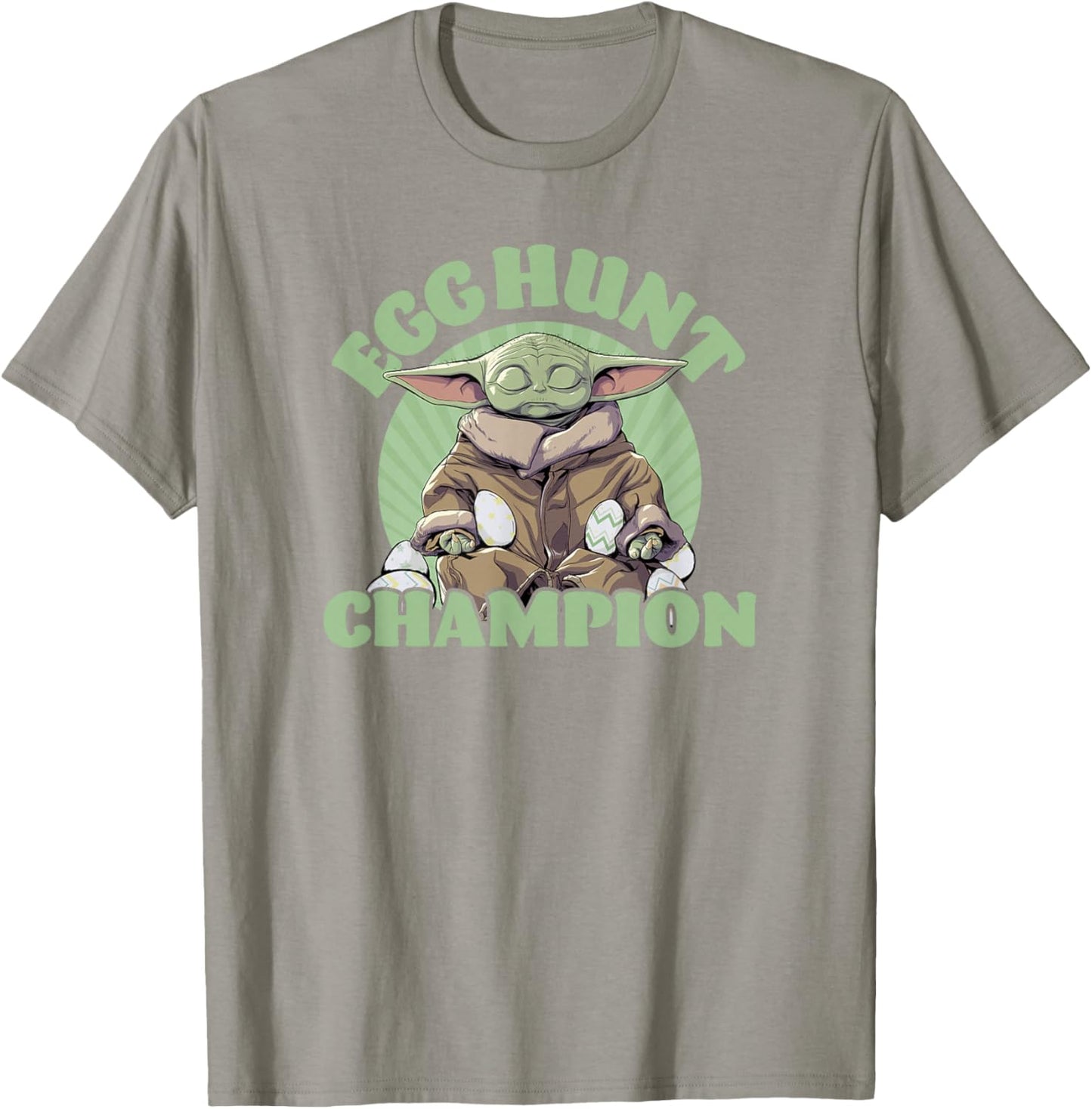 Star Wars: The Mandalorian Grogu Easter Egg Hunt Champion T-Shirt - T-Shirt | Sand